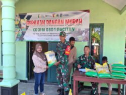 TNI Gencarkan Gerakan Pangan Murah melalui Beras SPHP di wilayah Pacitan