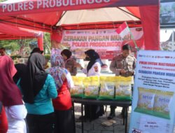 Polres Probolinggo bersama Bulog Gelar Pasar Murah di Hari Juang Polri Siapkan 44 Ton Beras