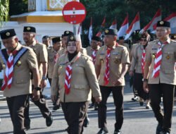 Kasdim Ponorogo Hadiri Apel Besar Pramuka Gerakan Pramuka Kwarcab Ponorogo