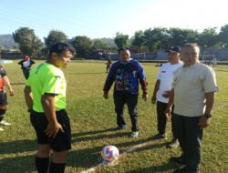 Danramil 0801/03 Arjosari Hadiri Pembukaan Turnamen Sepak Bola Mini Soccer