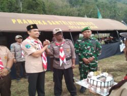 Letda Cke Misrum Beri Motivasi di Upacara Pembukaan Perkemahan Pramuka Santri Attarmasie Tremas