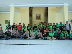 Polres Gresik dan Komunitas Ojol Bersatu, Sholat Gaib & Doa Bersama untuk Almarhum Driver Ojol