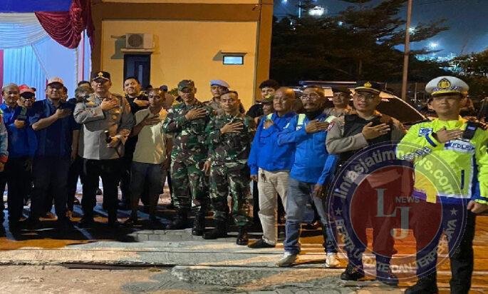 Polres KP3 Tanjung Priok Gelar Patroli Skala Besar Gabungan TNI, Polri dan Masyarakat, Berikan Kamtibmas Aman
