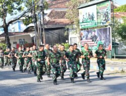 Lari Jalanan, Upaya Kodim Ponorogo Bina Kebugaran Prajurit