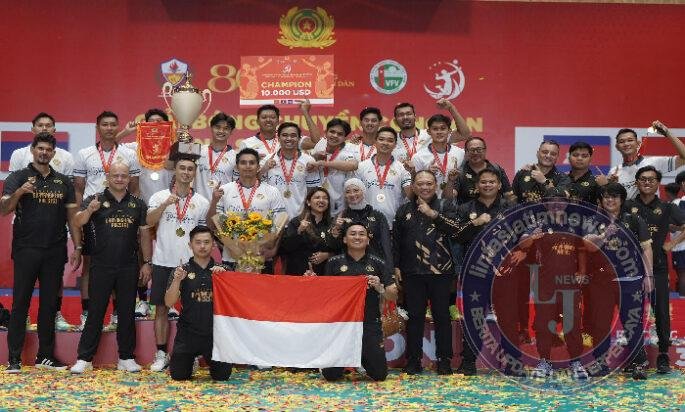 Jakarta Bhayangkara Presisi Juara Turnamen Voli Internasional di Vietnam