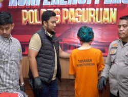Polres Pasuruan Amankan Pelaku Pelempar Bom Molotov Pos Lantas Pandaan