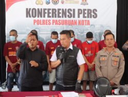 Polres Pasuruan Kota Berhasil Amankan 6 Tersangka Komplotan Curanmor yang Beraksi di 16 TKP