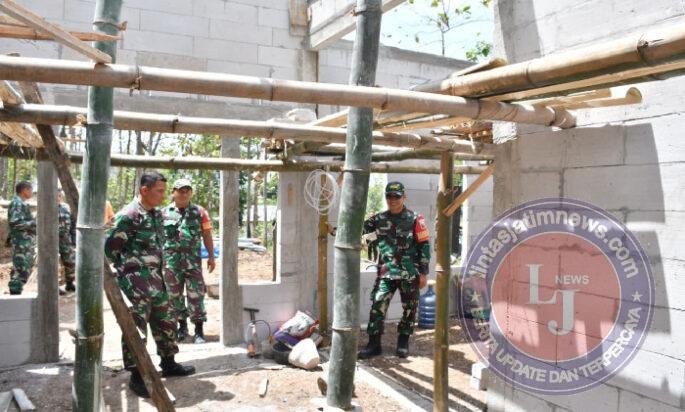 Program RTLH Terus Dikebut, Dandim Ponorogo Tinjau Perkembangannya