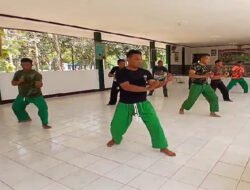 Tingkatkan Kemampuan Fisik, Kodim Pacitan Gelar Latihan Pencak Silat Militer