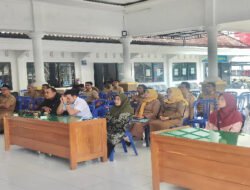 Evaluasi PHBN HUT RI Ke 80, Danramil 0801/04 Tegalombo Bersama Forkopimca Gelar Rapat