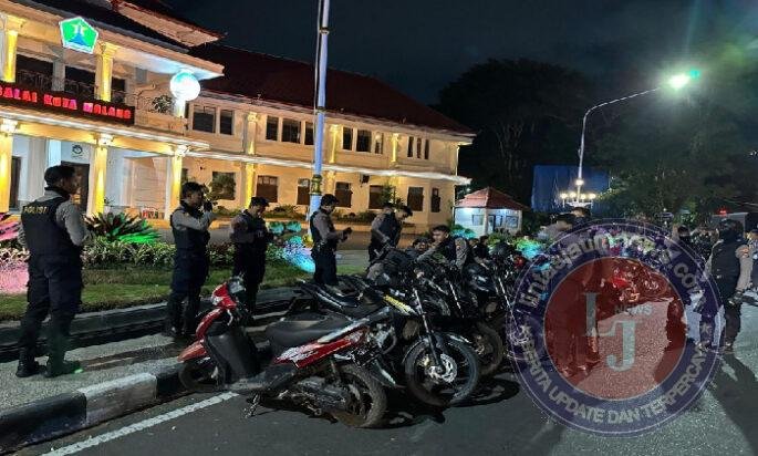 Polresta Malang Kota Patroli KRYD Sinergi Lintas Instansi Jaga Kondusifitas Pascademo