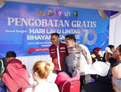 Sambut Hari Lalu Lintas Bhayangkara ke-70, Polres Bojonegoro Gelar Pasar Murah dan Donor Darah