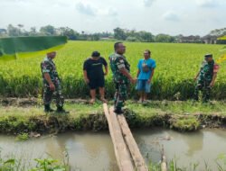 Babinsa Susuri Sawah, Pastikan Pengairan Lancar Untuk Dukung Ketahanan Pangan