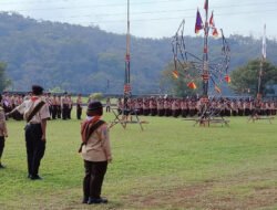 Danramil 0801/03 Arjosari Hadiri Apel Pembukaan Kemah Ponpes Al-Fattah Kikil