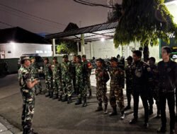 Gandeng Organisasi Masyarakat, Kodim 0735/Surakarta Gelar Patroli Malam Jaga Kamtibmas