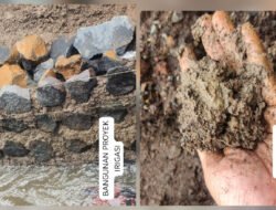 Di Duga Jadi Lahan Bancakan Proyek Irigasi di Kelurahan Lateng