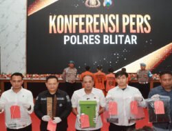 Polres Blitar Berhasil Ungkap Kasus Pencurian 4 Tersangka Diamankan