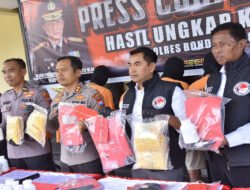 Polres Bondowoso Amankan 11 Tersangka Sita 10,93 Gram Sabu dan 241 Ribu Butir Okerbaya