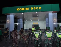 Patroli Kolaboratif Kodim Ponorogo Bersama GP Ansor dan Banser Wujudkan Suasana Kondusif di Ponorogo
