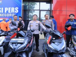 Polres Bojonegoro Berhasil Ungkap Sindikat Curanmor, Lima Tersangka Diamankan