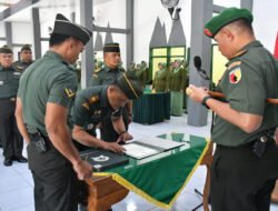 Dandim Ponorogo Pimpin Acara Laporan Coprs Serah Terima Jabatan Perwira Kodim 0802/Ponorogo