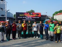 Kodim Surakarta Gelar Bakti Teritorial Prima Bersihkan Sungai Kleco dalam Rangka HUT Ke-80 TNI Dan HUT Ke-75 Kodam IV/Dip