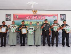 Suasana Haru Saat Dandim Pacitan Lepas Anggota Purna Tugas
