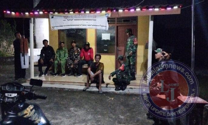 Koramil Tingkatkan Keamanan Desa Dengan Patroli Rutin ke Pos Kamling