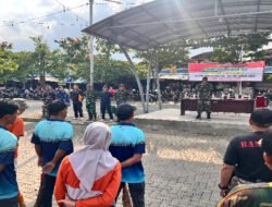 TNI Peduli Kebersihan Pasar, Gelar Aksi Karya Bhakti Teritorial Dalam Rangka HUT TNI Ke 80