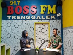 Talkshow Radio Boss FM Meriahkan Sosialisasi Rekrutmen TNI AD 2025 di Trenggalek