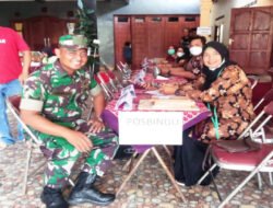 Babinsa Teras Dampingi Pelayanan Posyandu, Dukung Pencegahan Stunting di Boyolali