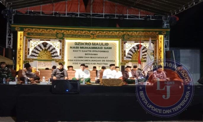 Ciptakan Suasana Aman Acara Pengajian Akbar, Bukti Sinergi TNI dan Banser Di Pacitan