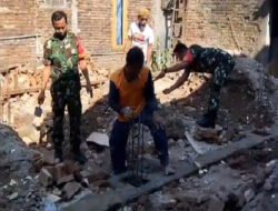 Babinsa Bantu Pembangunan Pondasi Rumah Warga, Mencerminkan Semangat gotong royong dan kebersamaan