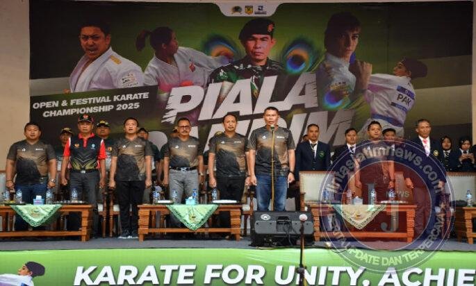 Open dan Festival Karate Championship Piala Dandim Ponorogo Memperingati HUT ke 80 TNI Tahun 2025 Resmi Dibuka