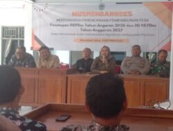 Babinsa Koramil 0801/07 Ngadirojo Hadiri Musrenbangdes di Wilayah Binaan