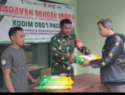 7 Ton Penyaluran Beras SPHP di Koramil 0801/08 Tulakan Habis Terjual