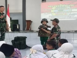“TNI Sahabat Anak” Tema Pengenalan Profesi, TK Muslimat Al- Istiqomah Kunjungi Kodim 0802/Ponorogo
