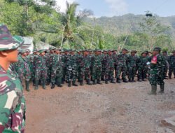 Apel Perdana Satgas TMMD Ke 126 Kodim Pacitan Di Desa Petungsinarang