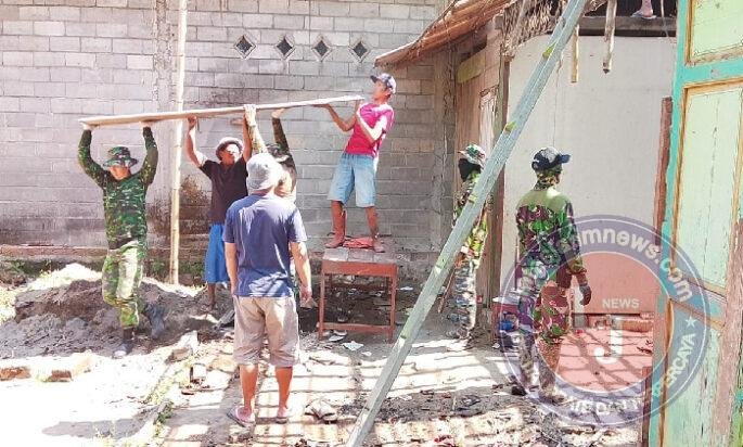Satgas TMMD Boyolali Mulai Renovasi Rumah Tidak Layak Huni di Desa Candi