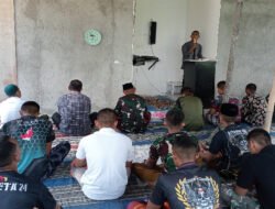 Tingkatkan Iman dan Taqwa Anggota Satgas TMMD 126 Desa Petungsinarang Lakukan Sholat Jumat