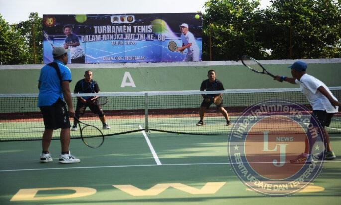 Semangat Juang di Lapangan Tenis: TNI Rayakan HUT ke-80 Lewat Sportivitas