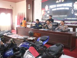 Polres Mojokerto Kota Berhasil Ungkap Curanmor Dua Tersangka dan 4 Unit Motor Diamankan