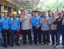 Ngopi Kamtibmas, Kapolres KP3 Pelabuhan Tanjung Priok Bangun Silahturahmi Bersama Buruh TKBM