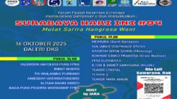 FPKS Menggelar Kembali Surabaya Hari Ini #4 Bertema Mulat Sarira Hangrasa Wani