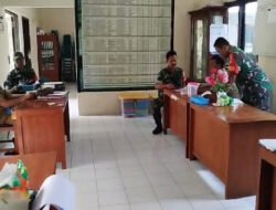 Babinsa Datangi Kantor PPL Cari Data Lahan Sawah untuk Sasaran Pengairan