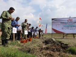 Danrem 074/Warastratama Lakukan Groundbreaking Pembangunan Koperasi Merah Putih di Boyolali