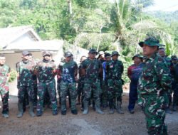 Sebelum Bekerja, Satgas TMMD Ke 126 Kodim 0801/Pacitan Lakukan Rutinitas Apel Pagi