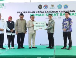 Penyerahan Bantuan Kapal Layanan Kesehatan Baznas ke Pemkab Kepulauan Talaud dan Sangihe