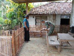 Satgas TMMD 126 Desa Petungsinarang Droping Material Keramik Untuk Program RTLH