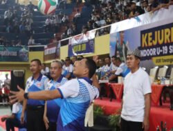 Kapolresta Banyuwangi Buka Kejurprov Bola Voli U-19 Jawa Timur 2025 di GOR Tawang Alun